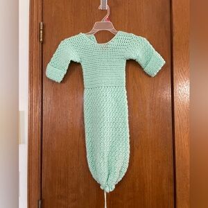 Hand Knitted Baby Gown